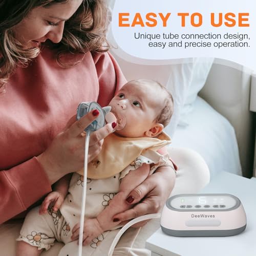 Deewaves T-3 Nasal Aspirator For Baby,75 Kpa Electric Baby Nose Sucker For Infants And Toddlers, Rechargeable Automatic Nose Cleaner With 6 Levels Of Suction,4 Silicone Tips,Music And Light Soothing Function thumb #3