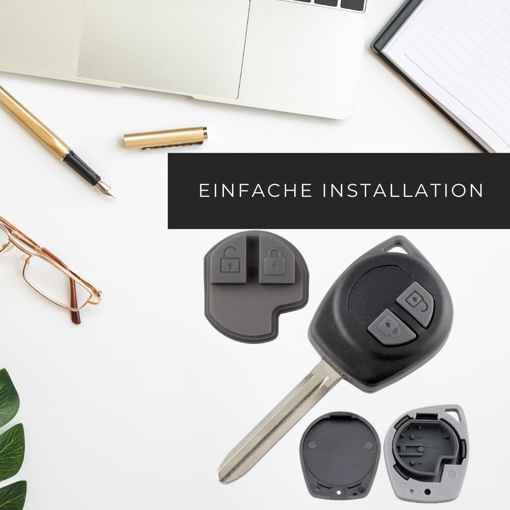 Télécommande Coque De Clé 2 Boutons - Compatible Suzuki, Opel, Nissan, Fiat - Neuf ACS