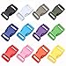 KEEJEA 12 Colors Curved 5/8 Side Release Plastic Buckles 60 Pack