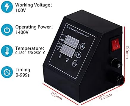 1 PCS Heat Control Box Replacement Digital Panel Accessory Machine 1400W Temperature Controller 110V US Plug