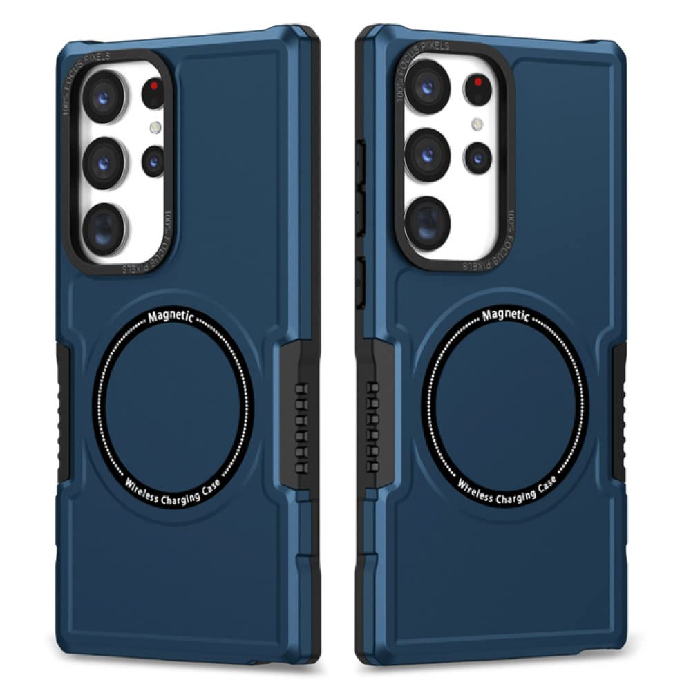 Coque Samsung S23 Plus protection antichoc bleu marine induction - 8