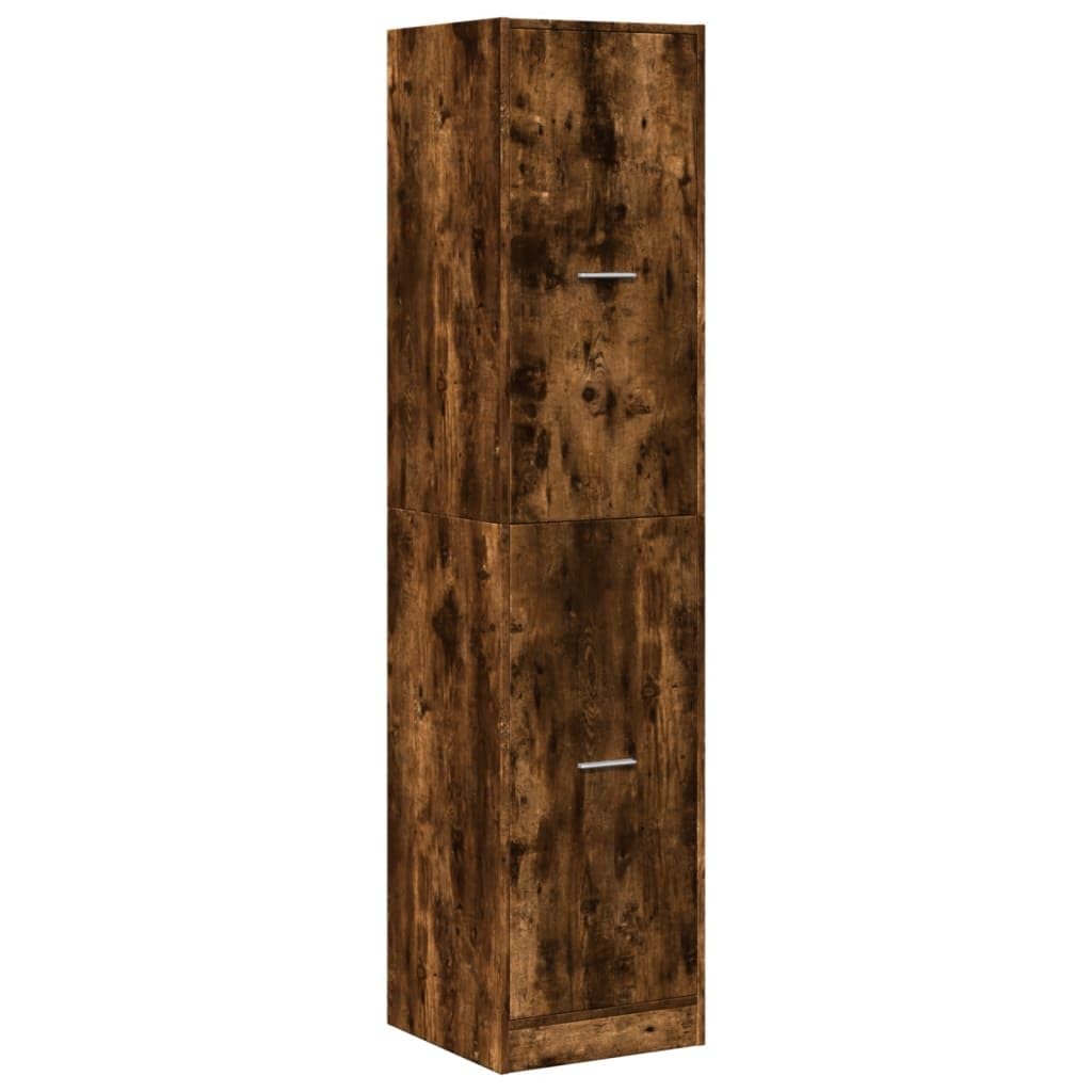 vidaXL Apothecary Cabinet, Storage Cabinet for Living Room, Apothecary Chest with Drawer, Cupboard, Modern Style, Smoked Oak Engineered Wood — image 1