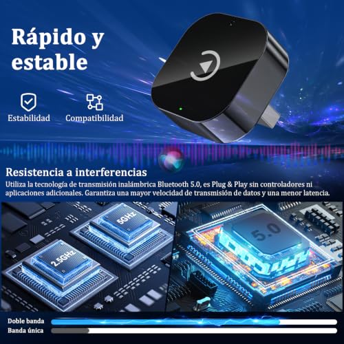 Miniatura 8 de Bstoem Adaptador Inalámbrico 2 En 1 Para Carplay Android Auto Tipo-C Usb A