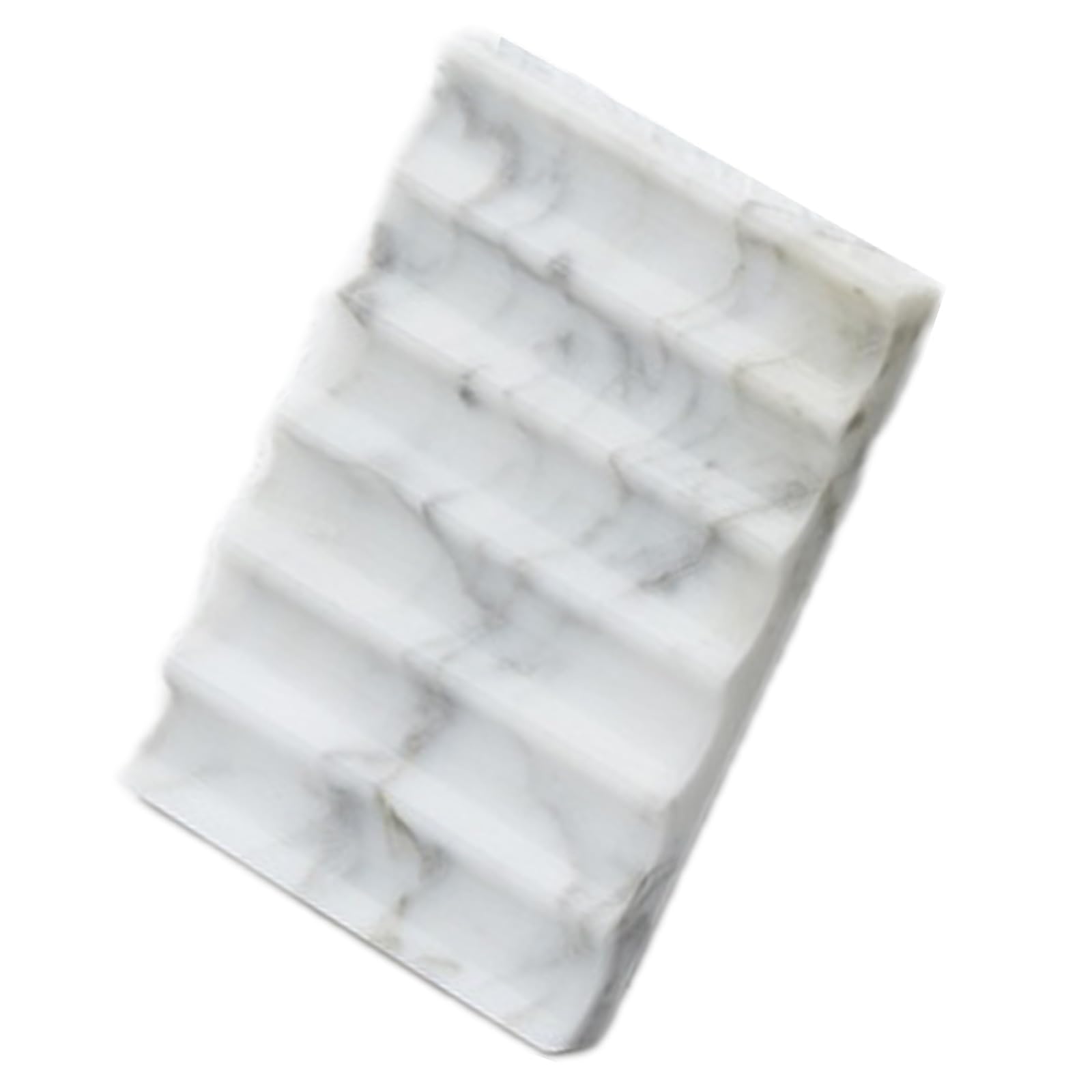 Auto Drain Marble Soap for Bathroom Countertops Modern Organiz, Easy Dispenser & Sponge Holder Auto Draining Soap Holder