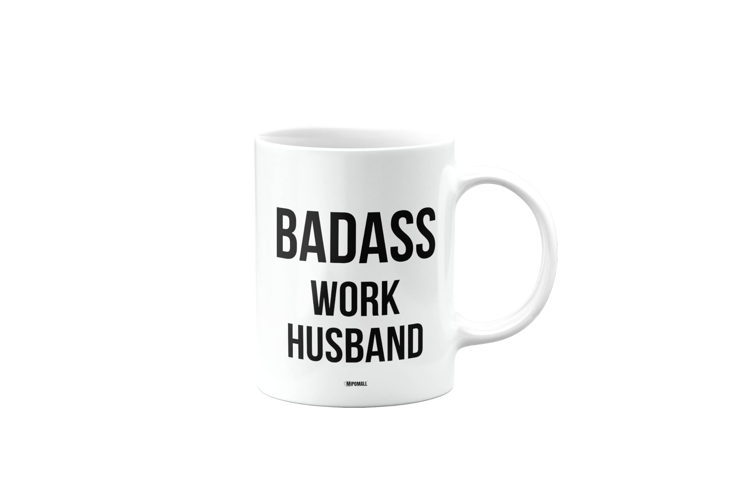 MIPOMALL Badass Work Husband Mug, Funny Gifts, Joke, Silly, Gag Present, Birthday Cup, Secret Santa, Present for Christmas, mm-CA_223_188 โ image 1