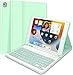 Price comparison product image Keyboard Case for iPad 10.2 9th Generation 2021 / 8th Gen 2020 / 7th Gen 2019 / Air 3rd 2019 / iPad Pro 10.5 2017 - Slim Protective Case with Apple Pencil Holder Wireless Detachable Keyboard (Green)