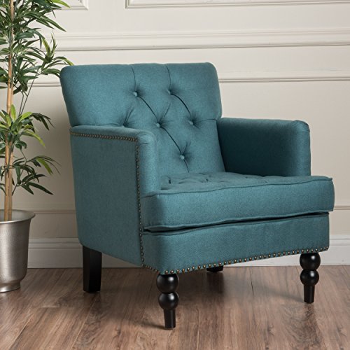 Tufted-Club-Chair-Decorative-Accent-Chair-with-Studded-Details-Dark-Teal 51p0ZZKit1L