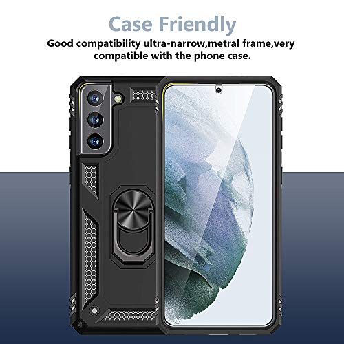 Image of TOCOL 6 Pack Compatible with Samsung Galaxy S21 5G 6.2 inch - 3 Pack Tempered Glass Screen Protector and 3 Pack Camera Lens Protector with [Installation Frame] HD Clear Bubble Free Case Friendly