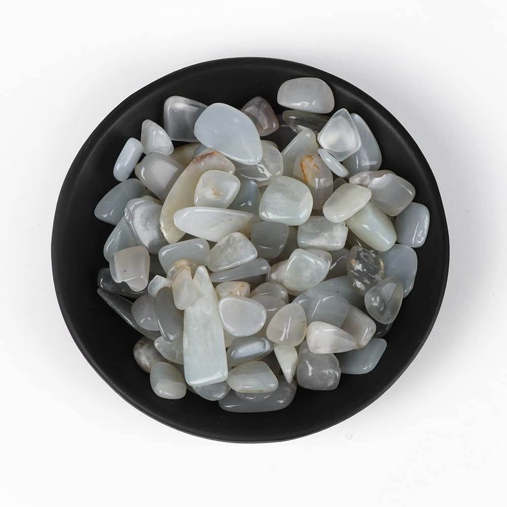 Ghiaia di Grandi Dimensioni da 10-30 mm Naturale Adatta for Decorazioni for la casa for acquari Raccolta domiciliare (Color : No.17 Moonstone, Size : 100g)