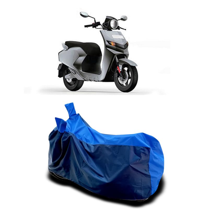 Image of DUFFEL-Two Wheeler Bike Body Cover Compatible for 22Kymco Flow Heat Protectio /UV-Rays /Birds Dropping /DustProof /Waterproof All Variants [Nevay Blue]