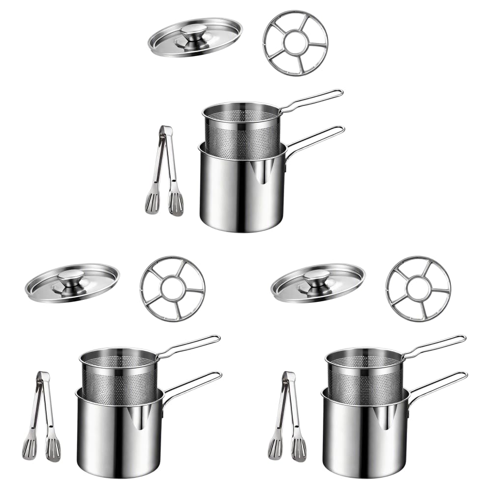 Small Stainless Steel Mini Fryer Zestaw garnków 5 szt