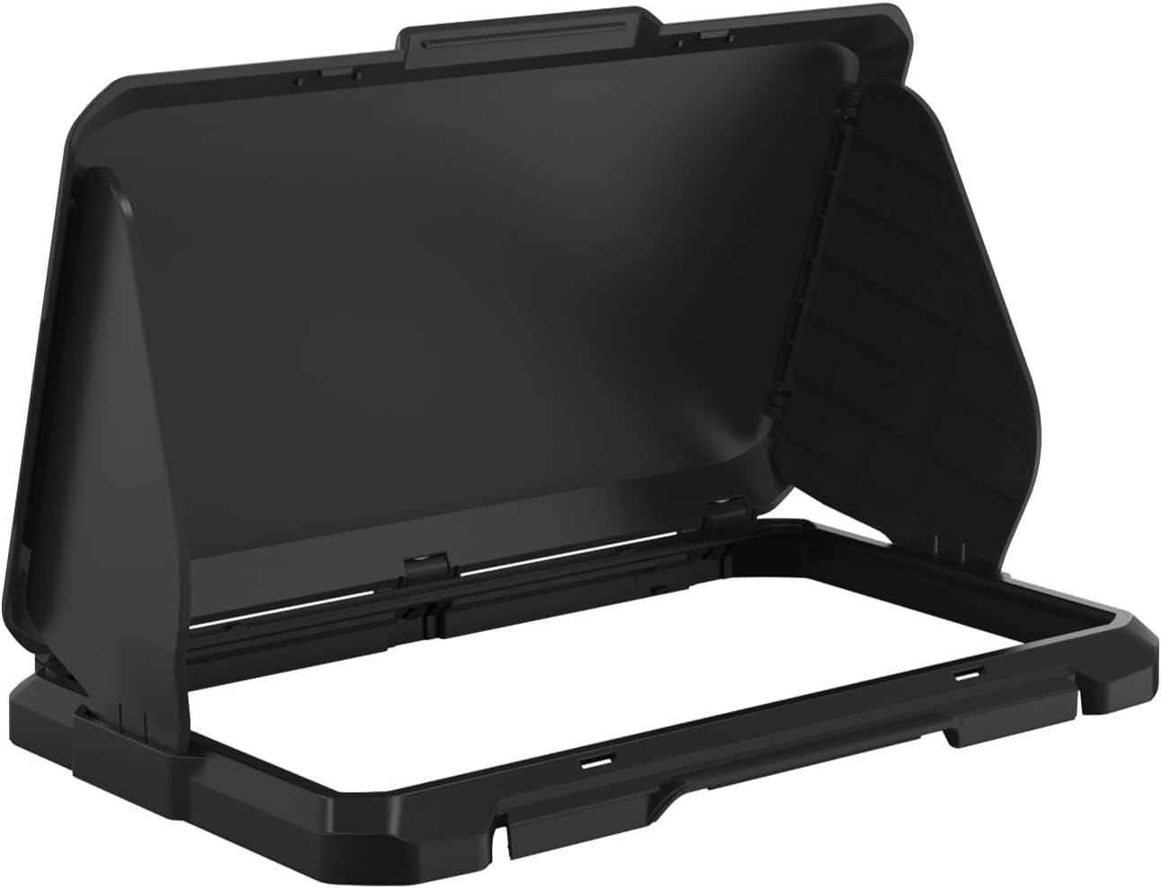 Holicfun Foldable Sun Visor for Lowrance Eagle 7 Fish Finder - ABS Protective Screen Glare Shield, Weather Protection Shade Cover, Black