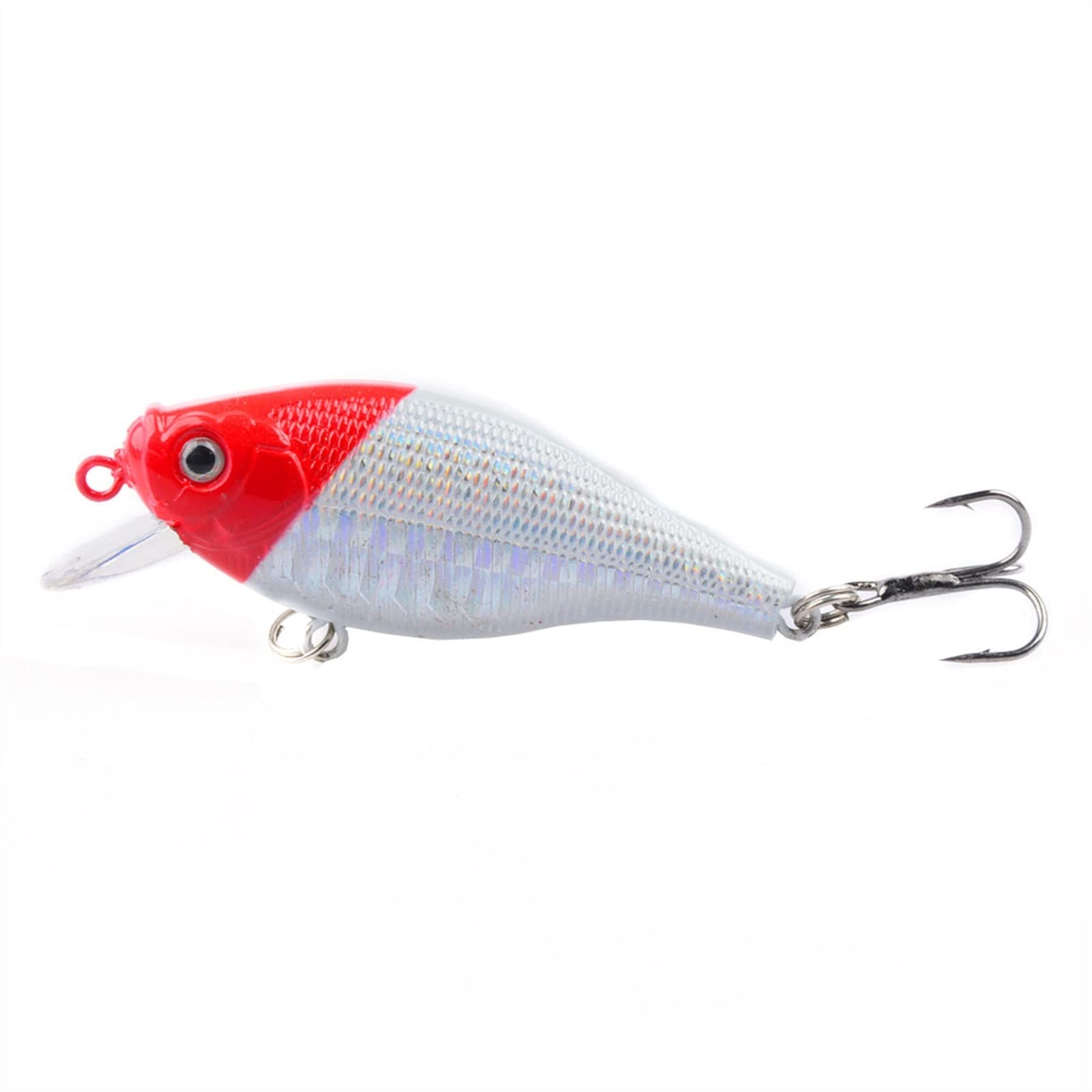 Soft Fishing Köder, Harter Angelköder, 10 Stück, Angelköder, 3D-Augen, Harter Köder, Barsch-Angelgerät, 6,5 cm, 7,2 g, for Süßwasserforelle, Barsch, Lachs. Einfach und praktisch