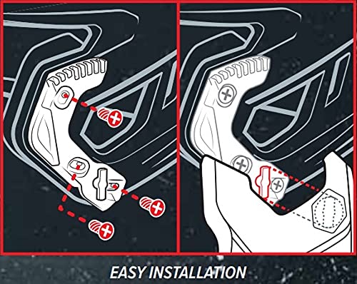 Image of Rawlings | MACH Adjust Face Guard | Adjustable Extension Piece | Fits Mach Series Helmets | Matte| LHB & RHB Options