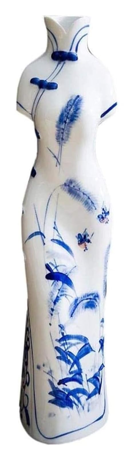 Vase Desktop Ceramic Classical Reed Creative for Dry Flowers Decoration Art Household Living Bedoffice Desktop