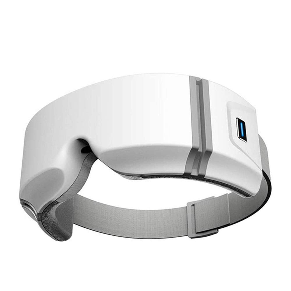 Masajeador de ojos con calor, vibración, presión de aire Bluetooth inalámbrico Música de la música recargable para el alivio de la fatiga ocular Dark Circles Ojos secos Ojos de la migraña Mejor