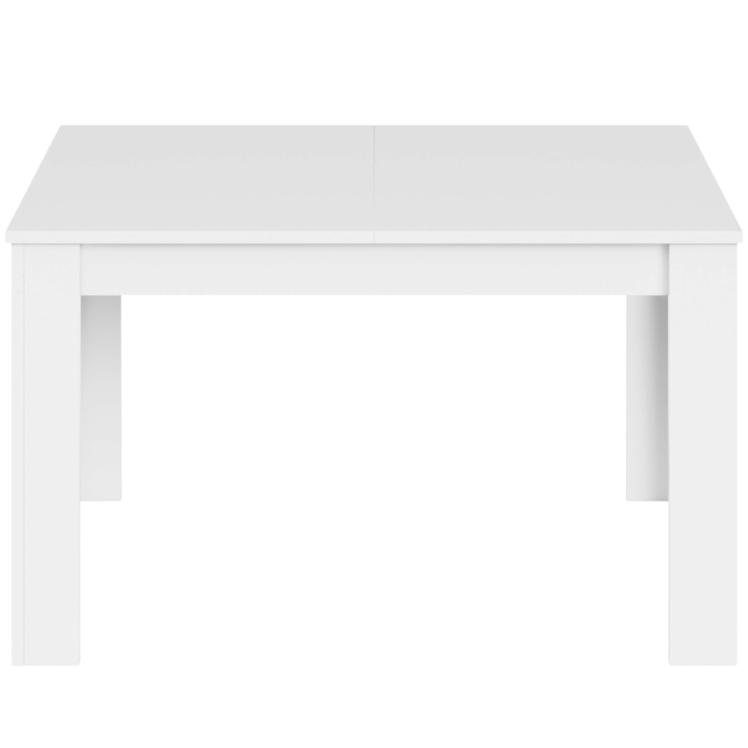 Habitdesign Mesa de Comedor Extensible Kendra, Acabado Blanco Brillo
