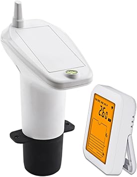 Ultrasonic Water Level Monitor | Water Tank Level Monitor,Accurate Tank Gauge Capacity Measurement in Home Containers, Reservoirs, Farm, Utility Storage, Indoor