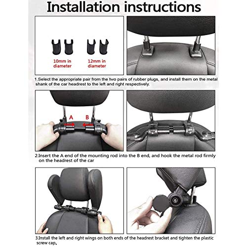 Almohada de reposacabezas para asiento de auto ajustable miniatura 6