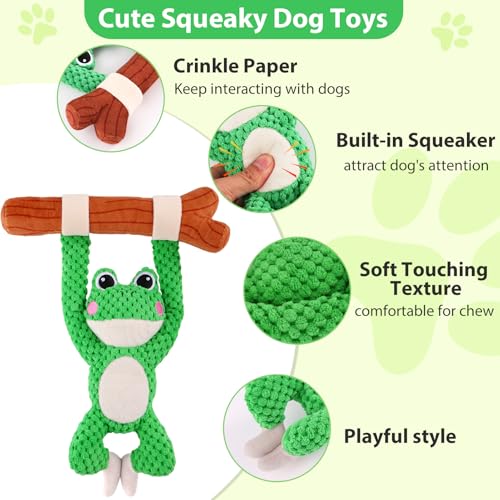 50% Off Squeaky Plush Dog Toy with Interactive Tug of War Design