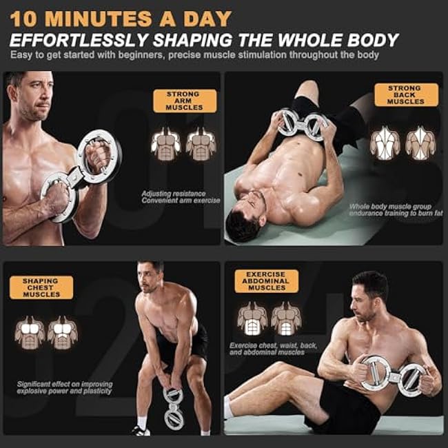 Burn Machine - Spinning Rotator Burn Machine 8 To 15 Pounds Adjustable Drag Spinnings Burn Rotator Machines Trainer 360 Degree Rotating Grips For Wrist Forearm Upper Arm Shoulder Workouts