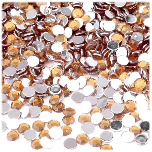 Diamantes de imitación redondos 5mm en pack de pedrería multicolor para aplicar con pegamento 4
