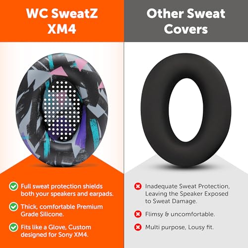 Image of WC SweatZ XM4 - Patented Earpad Sweat Covers for Sony WH-1000XM4
