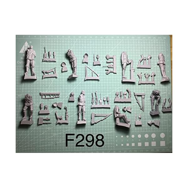 Weizhang 1/35 WWII Deutscher Panzersoldat Harzsoldaten-Modellbausatz (8 Personen, kein Panzer) unbemalter Druckguss… – Bild 3
