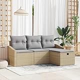 Ce canapé de jardin avec coussins en poly rattan c'est le bon plan pour mêler style et fonction
