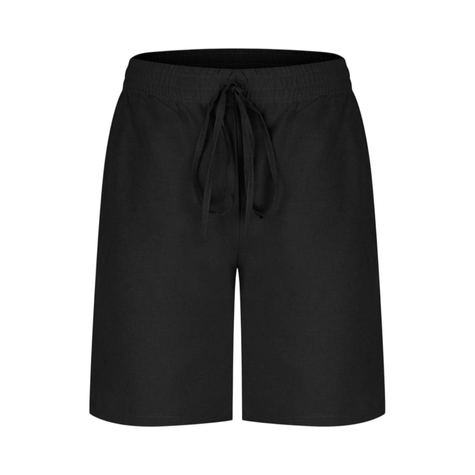 FQZWONG Mens Straight Shorts Summer Casual Drawstring Elastic Waist Beach Shorts Lightweight Hiking Running Sports Pants