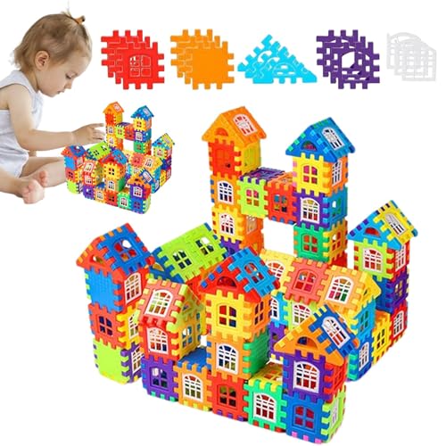 連結積み木、連結積み木セット,おもちゃ就学前教育用組み立てキット - 子供のためのクリエイティブなビルディングブロックセット幼稚園古典教育