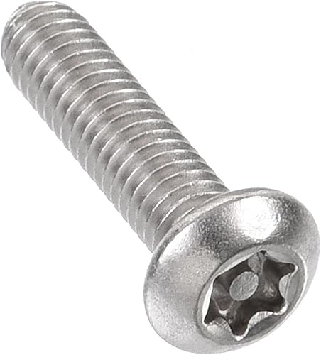 Miniatura 4 de uxcell Tornillo de máquina de seguridad Torx M4x16mm, 20 tornillos de cabeza plana en la columna interior, pernos de sujeción de acero inoxidable 304