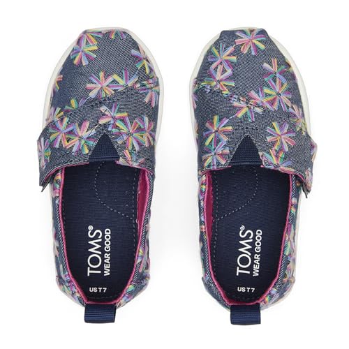 Image of TOMS Kids Tiny Foil Unicorn Tie-Dye Knit Alpargata (Toddler /Little Kid)