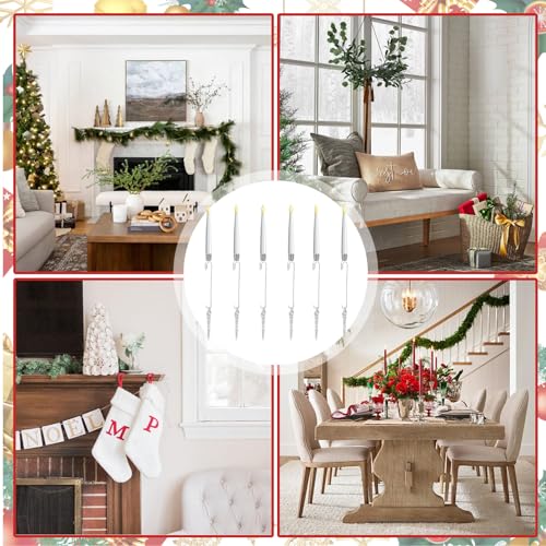 Velas LED navideñas con pinzas y mando para árbol de Navidad 4