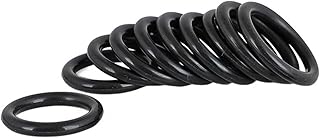 Seal Washer 10 pcs O-Ring Oil Sealing Gasket, Thickness/CS 0.5mm NBR Rubber O Ring, Automobile Sealing, O-Ring Seal Gasket Oil Washer Gasket Lip (Size : ID 0.4mm)