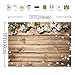 Allenjoy 7x5ft Vinyl Rustic Wood Wedding Flowers Backdrop Wooden Texture Board Floor Wall Photography Backgrounds for Mother's Day Bridal Baby Shower Birthday Party Decor Banner Photo Studio Props