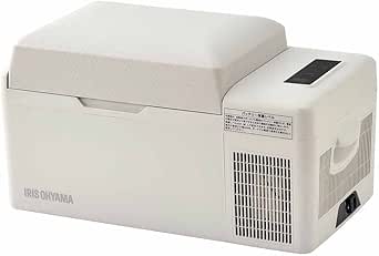 【持ち運べる冷蔵庫】 アイリスオーヤマ ポータブル冷蔵庫 20L 車載用 節電モード切替可 スマホ充電できる アウトドア キャンプ BBQ レジャー 旅行 IPD-2B-W ホワイト商品画像