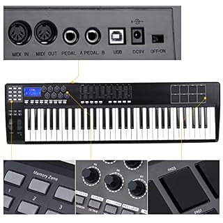 Clavier Piano 61 Touches USB MIDI Contrôleur du Clavier 8 RVB Contrôleur MIDI COLORIED TRIGRY TRIGRY Palis - Les Beatles, Paul McCartney, John Lennon, RIngo Starr, George Harrison Clavier Piano 61 Touches USB MIDI Contrôleur du Clavier 8 RVB Contrôleur MIDI COLORIED TRIGRY TRIGRY Palis – Image 6