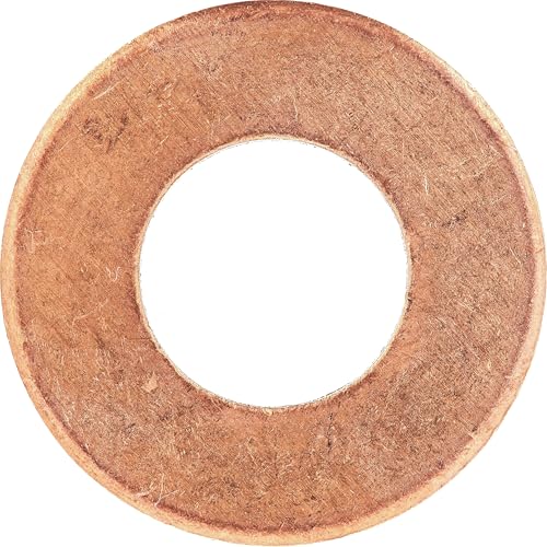 Restagraf - Joint de Vidange Cuivre Plat - Diam. 10,2 x 21 x 1,5 mm - Compatible avec un Grand Nombre de Véhicules et de Moteurs - Réf. 227376 - Blister de 3