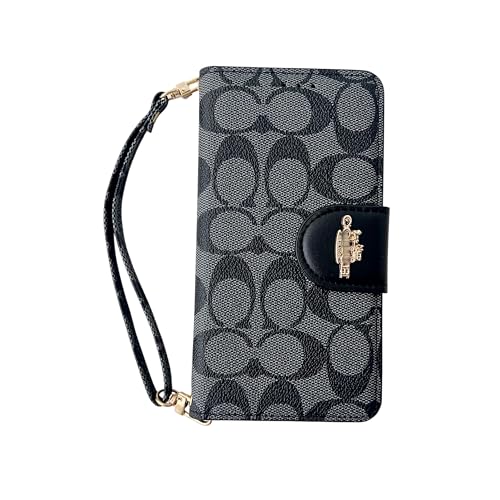 DESHCCI IPhone 16PRO �p �����N���V�b�N�� �蒠�^���U�[�X�}�z�P�[�X �X�^���h�@�\�t�� �J�[�h���[���z�^ �J���������Y�S�ʕی� �ϏՌ�APPLE IPhone 16PRO 6.3�Ή��iblack�j