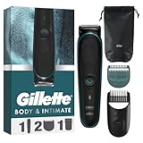 Gillette Tondeuse Electrique Pour Hommes I5 Initmate Pour Un Rasage Des Zones Intimes Et D...