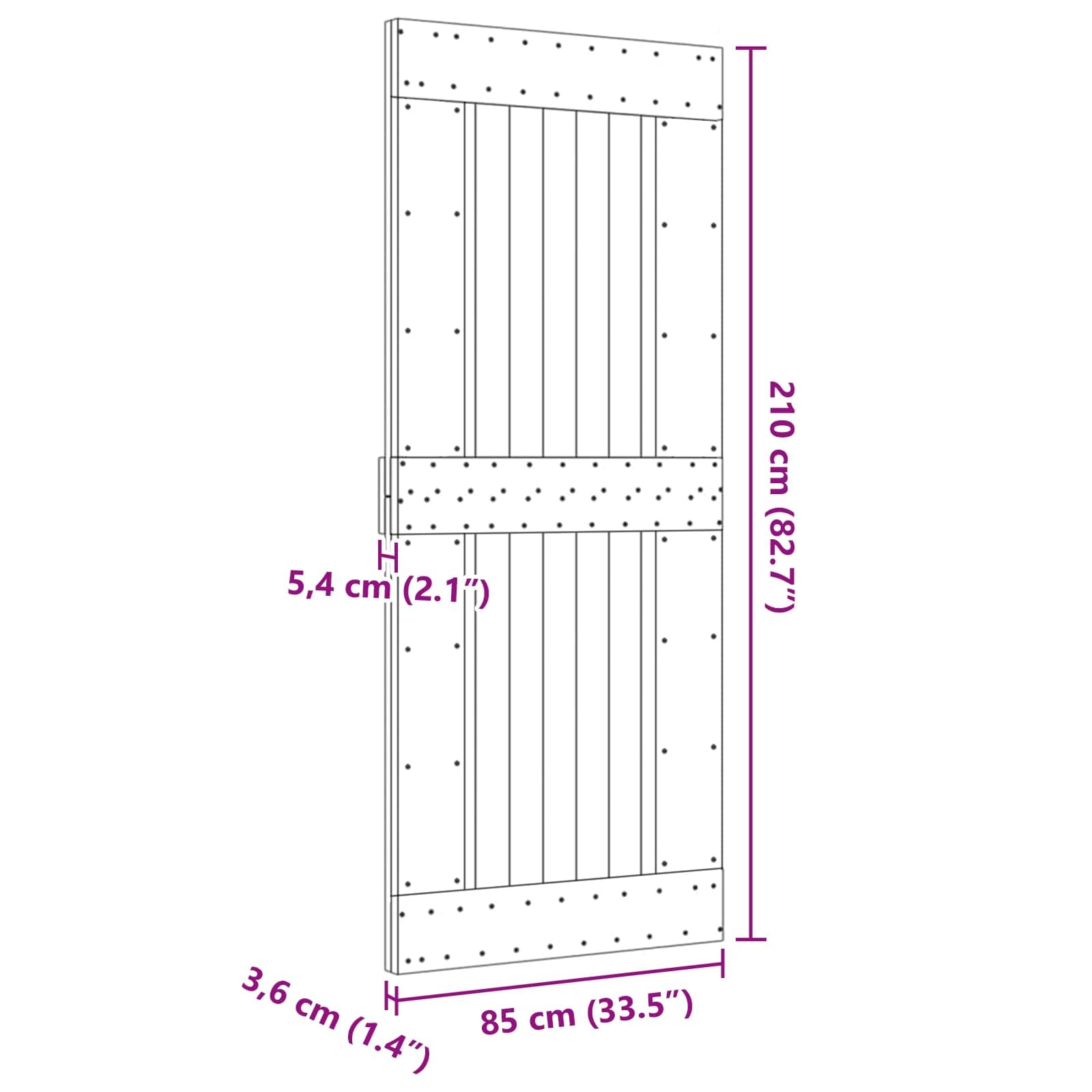Drzwi z litego drewna sosnowego, 85 x 210 cm, do wnętrz, drzwi pokojowe, drewno sosnowe, surowe drewno sosnowe, naturalne drzwi do pokoju z litego drewna, nowoczesne, minimalistyczne