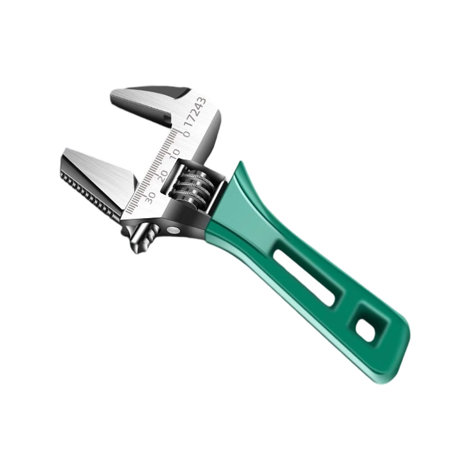 Wrench 6 / 8inch Wide Jaw Wrench with Metric Scale for Home, Garage, Workshop Wide Jaw for Garage