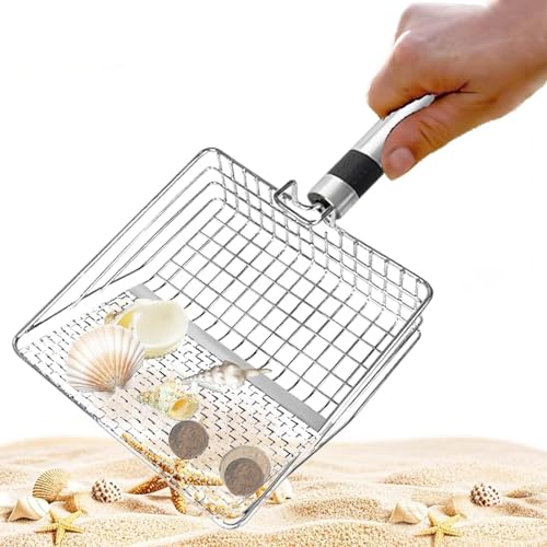 Pala de malla para playa grande 5.7x5.7 in Sifter metal miniatura 1