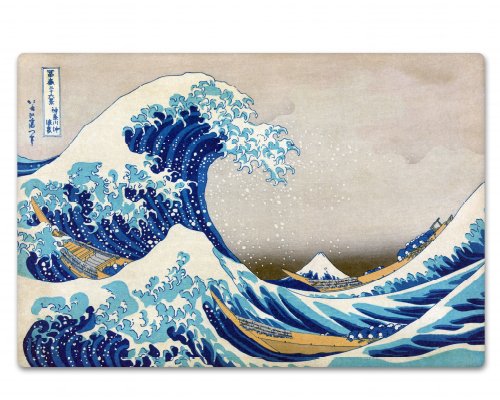 Great Wave Off Kanagawa Vinyl Sticker - Car Phone Helmet - Select Size