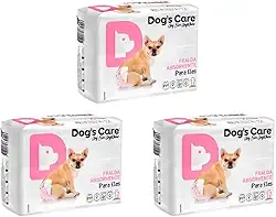 Kit Fralda Higiênica Descartável Para Cachorro Fêmea PP 36 unidades