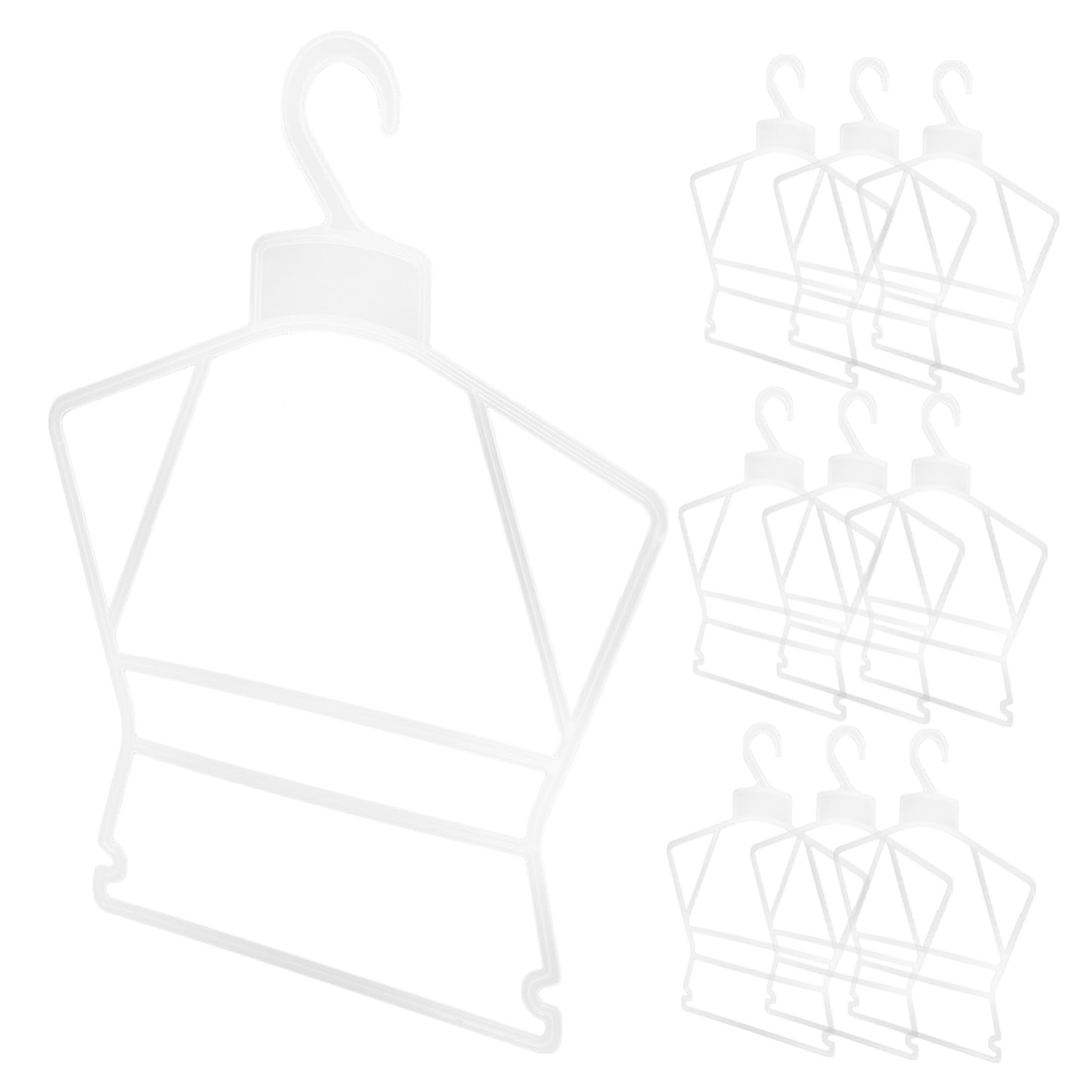 Cabilock 10pcs Clothes Hangers Nursery Closet Hangers with Slip Design Compact for Newborn Clothing for Closet Storage and Drying