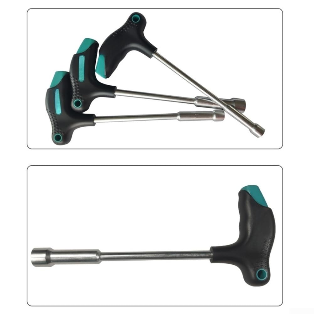 Juego de llaves hexagonales con mango en T, 11 piezas para llave de vaso magnética de acero cr-v para mantenimiento mecánico, tareas de reparación del hogar, 4 mm-14 mm