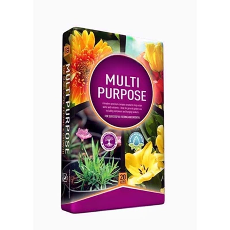“Organic Multi-Purpose Compost with Growth-Boosting Nutrients – Supports Healthy Soil, Plants, and Lawn Growth" (20 L)