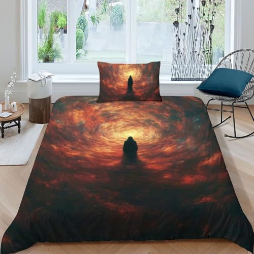 Housse de couette single 135x200 en microfibre sans repassage - 3